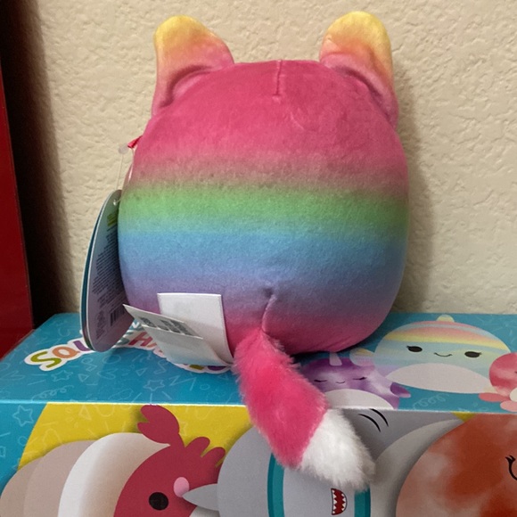Xenia Squishmallows 5he Rainbow Fox 5” - Picture 3 of 4